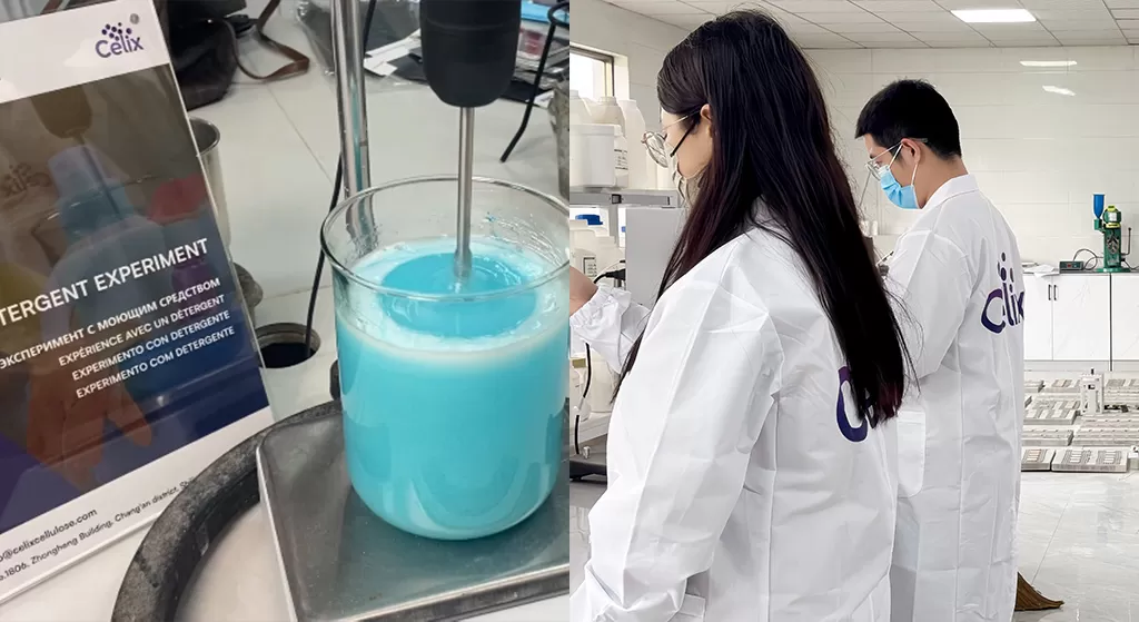 Celix Cellulose HPMC PM-Pro-75US asegurando claridad cristalina y estabilidad en fórmulas de detergente líquido