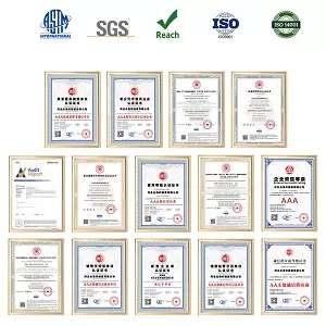 Certificado por SGS, ISO y REACH