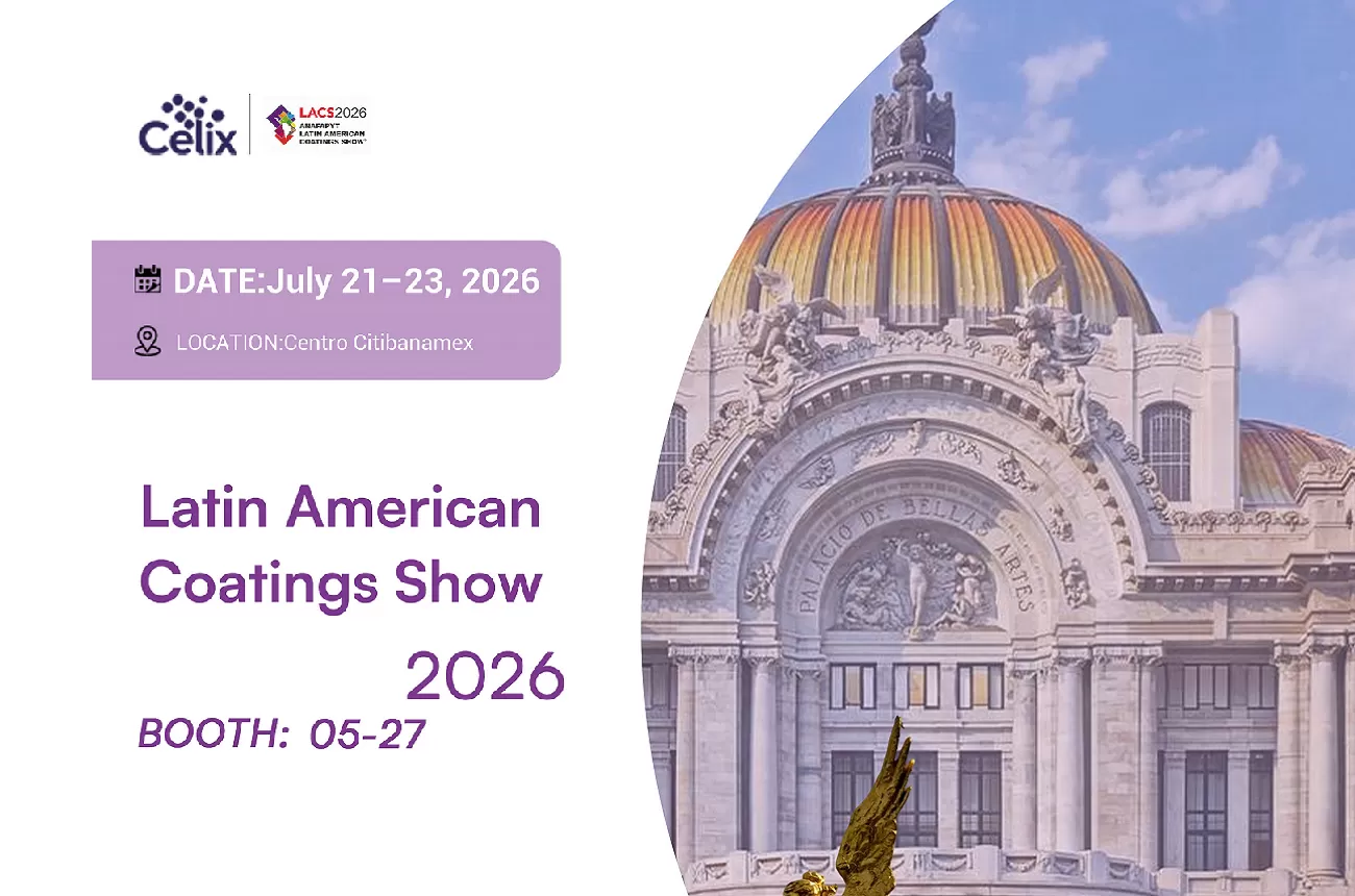 Conozca a Celix Cellulose en Latin America Coatings Show — Stand 5-27