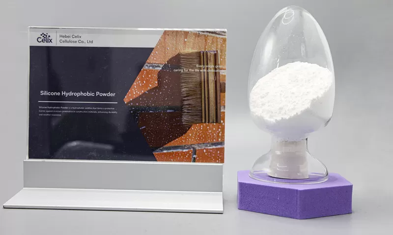 Polvo hidrófobo de silicona para uso